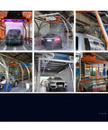 Commercial Fully Automatic Touchless Car Wash Machine With 360 Degree Rotating High Pressure Spray And Fast Air Dry System for vehicle cleaning images.
