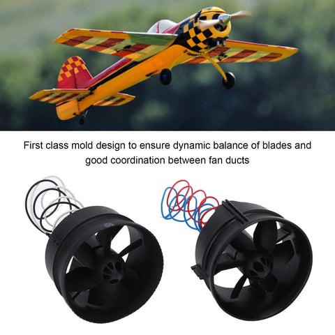 Two Pack 30mm Ducted Fan Kit With High Efficiency Propellers For Power Ducted Aircraft Beefy Power For 1S Turboplanes K286 Motor
