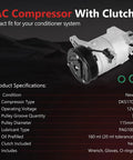 Fresh Drop In AC Compressor With Clutch Easy Direct Bolt On For Nissan Murano Maxima Pathfinder Quest 3.5L V6 2009 To 2015 Infiniti Jx35 Qx60 Heavy Duty Cooling Fix with specifications.