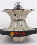 V40 40mm Full Bullnose Diamond Hand Profiler Router Bit With Five Eighths Eleven Thread for granite countertops wet or dry use