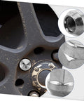 Heavy Duty ATV Flange Bolts And Nuts For Secure Wheel Attachment And Go Kart Compatibility on rugged wheel close-up