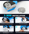 Heavy Duty Cordless Electric Box Cutter With Rechargeable 2000Mah Battery And Two Sharp Blades for easy blade installation process.
