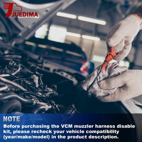 Mechanic installing Plug And Play VCM Muzzler Harness Disable Kit for Honda 3.5L V6 with VCM under car hood
