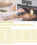 Person placing roast in oven with Range Oven Temperature Sensor Replacement W10833885 W10586204 visible on door panel.