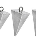 5 Pack Pyramid Sinkers Saltwater Lead Fishing Weights 1 Oz To 32 Oz Triangle Surf Bank River Catfish Pompano Sinker Set