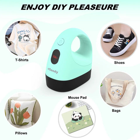 Badass Compact Heat Press Machine With Lightning Fast Heating And Adjustable Temperature Controls Plus Foolproof Auto Shut Off For Stress Free Craft Sessions And Tee Makeovers In Fresh Green