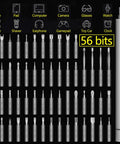Tiny But Mighty Mini Electric Screwdriver Kit 69 In 1 Cordless Precision Tool with LED Light and bits display