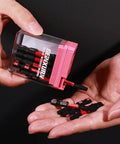 Impact Torx Screwdriver Bit Set Beefy 45 Piece Magnetic S2 Steel Driver Bits T10 Through T30 In Colorful Storage Box shown in hand