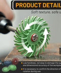 76 Piece 1 Inch Radial Bristle Disc Kit With One Eighth Inch Shank For DIYers Using Rotary Tools Detail Abrasive Brush