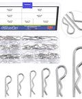R Clip Cotter Pin Kit 110 Pcs In 304 Stainless Steel With 7 Sizes For Automotive Cars Trucks Lawn Mower DIY Friendly Gear