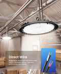Badass 200W Led High Bay Produces Hella Bright 29000 Lumens At 4000K with direct wire support and aluminum body.