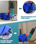 Heavy Duty Electric Orbital Angle Grinder Tile Cutter For Large Ceramic Porcelain Tiles Up To 124 Inches, pro-grade cutter on rail