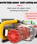 Powerful high-power wall-cutting motor of High Torque Electric Concrete Wall Saw Featuring Built Like A Tank Diamond Chain Blade.