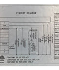 Rugged Build 72 Inch Chef Base Commercial Refrigerator schematic showing circuit diagram and technical parameters for operation.