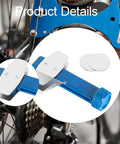 Bike Brake Pad Spreader Tool And Caliper Resetter For Hydraulic Disc Brakes Portable Piston Reset Kit in use on bike wheel
