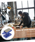 Heavy Duty Horn Pad Tool For Blacksmithing And Jewelry Making, Sturdy Hand Knock Pad in workshop with craftsman working
