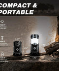 4 Pack Solar Camping Lanterns Collapsible Led Lantern And Flashlight USB Rechargeable Emergency Lights for camping portability