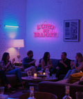 Falling Man Neon Sign With Purple LED Glow For Wall Decor Bedroom Game Room Man Cave Bar And Party Vibe Whimsical Drop Into Hole Neon