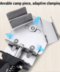 Right Angle Corner Clamp Heavy Duty Stainless Steel 90 Degree Woodworking Clamp with Press Type Handle Close-Up View