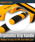 Ergonomic grip handle of 8 Inch Gear Bar Clamps For Woodworking Quick Release 600lb Clamping Capacity 2 Pack A Fast And Secure Alternative To C Clamps For Glue Ups Cabinet Making Welding And More