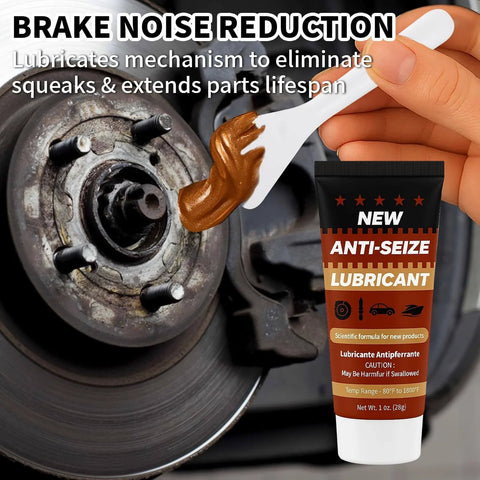 Anti Seize Copper Lubricant For Brake Calipers And Threads High Temp Formula To Prevent Seizing And Noise 1 oz tube
