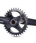 Side view of Hollow Integrated 170mm MTB Crankset With 104BCD, Single Speed Round Chainrings 34T, 7075 T6 Aluminum