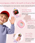 Kids Digital Microscope With 2.4 Inch Hd Screen, 600X To 4800X Magnification, Handy Handheld Miniscope For Super Fun Photos And Videos, Portable Education Toy For Ages 3 4 5 6 7 8 9 10, Boys And Girls. Pink handheld microscope with screen