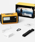 Emergency Radio With NOAA Alerts 12000mAh Portable Solar Crank Battery Powered AM FM Shortwave USB C Charger with accessories