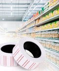 30000 White Price Gun Labels On 60 Rolls For Pricing Like A Boss Pricemarker Stickers in a retail store aisle