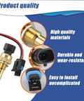 Solid Plug Engine Coolant Temperature Sensor With Pigtail Connector For Chevy Tahoe Silverado GMC Sierra Yukon Buick LaCrosse close-up on quality details