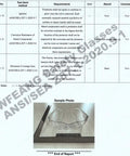 Clear safety glasses sample photo from ANSI Z87.1 report, highlighting the Clear And Grey Safety Glasses Set For Work Lab And Construction ANSI Z87.1 Rated.
