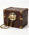 COSMOBETTY 7pcs Vintage Retro Toggle Hasp Latch with Chain for Jewelry Boxes and Collectibles, Iron Alloy Construction with Reliable Closure and Showcase-Worthy Design, for Storing Coins, detailed view of decorative chest.