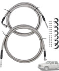 No Sweat Flexible Stainless Steel Braided Fuel Line Quick Fix Kit For Chevrolet Silverado 1500 and GMC Sierra 1500 V8 Engines, including hoses and fittings.
