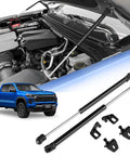 Chevy Colorado Hood Struts for GMC Canyon 2023 to 2026 No Drill Hood Lift Support kit and truck engine