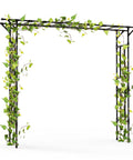 Supersize Garden Arch Trellis Flattop 100 Inches Long By 86 Inches High Outdoor Lawn Decor For Parties Weddings And Ceremonies
