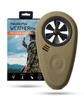 Handheld Wind Meter With Bluetooth App Connectivity For Precision Shooting And Air Flow Measurement in front of packaging