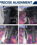 Gimbal Bearing Installer And Engine Alignment Tool For Mercruiser Alpha 1 MR Bravo OMC Cobra Volvo Outdrives in use for precise alignment.