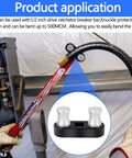 Heavy Duty 500 MCM Cable Bender Tool For Electricians bending thick wire with ratchet drive and knuckle protection.