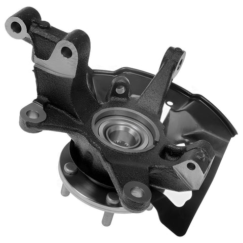 Close-up of Beefed-Up AWD Front Steering Knuckles With Hubs And Rear Wheel Hub Bearings Kit For 2007 2015 Mazda CX 9