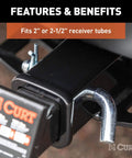 Trailer Hitch Pin And Clip With Grooved Head No Fuss Five Eighth Inch Diameter Fits Two Or Two And A Half Inch Receiver