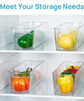 Snag These Dope Clear Breastmilk Storage Bins For Freezer And Fridge Featuring Four Tight Narrow Organizer Containers That Keep Fresh Milk Ready Whenever You Get Around To It with fruits organized.