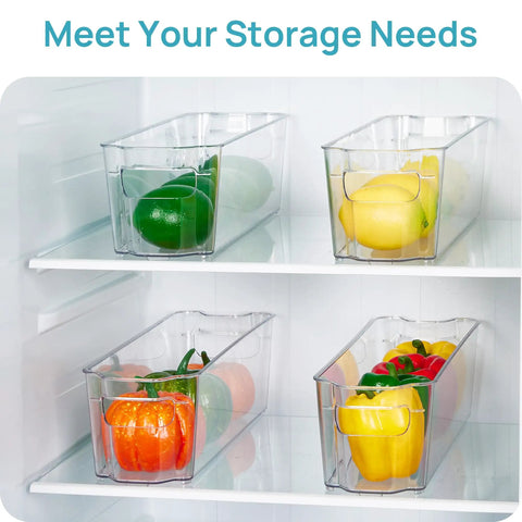 Snag These Dope Clear Breastmilk Storage Bins For Freezer And Fridge Featuring Four Tight Narrow Organizer Containers That Keep Fresh Milk Ready Whenever You Get Around To It with fruits organized.