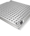 8 Inch Aluminum Fixture Plate 8 By 8 By One Half Inch Mini Pallet MIC 6 Anodized Tooling Plate With Four Quarter Inch Twenty Threaded Holes