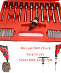 Pro Grade 29 Piece Universal Valve Seat Cutter Kit With Carbide Tipped Blades And Arbors For 22 To 63mm Valves shown in red case