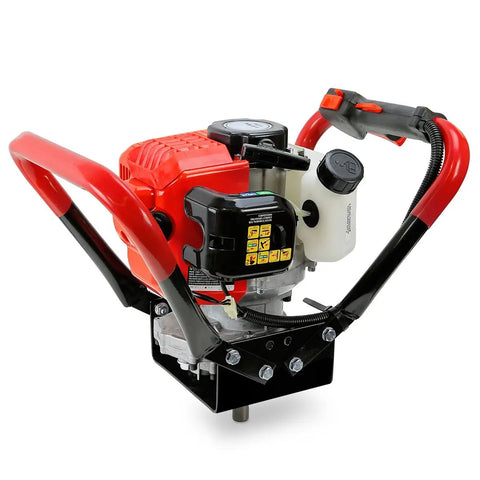 Heavy Duty Post Hole Digger With Eight Inch Auger Bit Set 55cc Gasoline Two Stroke Engine for deep hole digging