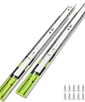 Soft Close Heavy Duty Drawer Slides 18 Inch 6 Pairs Side Mount Metal Ball Bearing Full Extension Rails 110 Lb Load Capacity For Kitchen Cabinets Wardrobes Dresser Runners, includes installation screws.