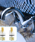 Faucet with inset of 4 Pack Faucet Stem Replacement Kit With RP24096 Cartridge And RP4993 Seat And Spring for Leak Fix
