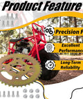40T Steel Rear Sprocket for Mini Bikes 6 Hole Direct Replacement with Wrench Included, Compatible with CT100U CC100X RB100