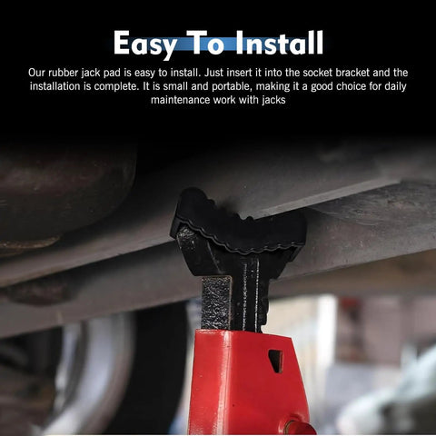 Two Pack Jack Stand Pad For Cars Trucks And SUVs 3 Tons Heavy Duty Beefed Up Floor Jack Pad installed under vehicle