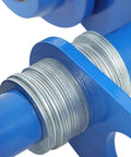 Close-up of the Beefed-Up 1 Ton Dual-Wheel I-Beam Trolley With Adjustable Width, Heavy Duty Steel Roller Hoist mechanics